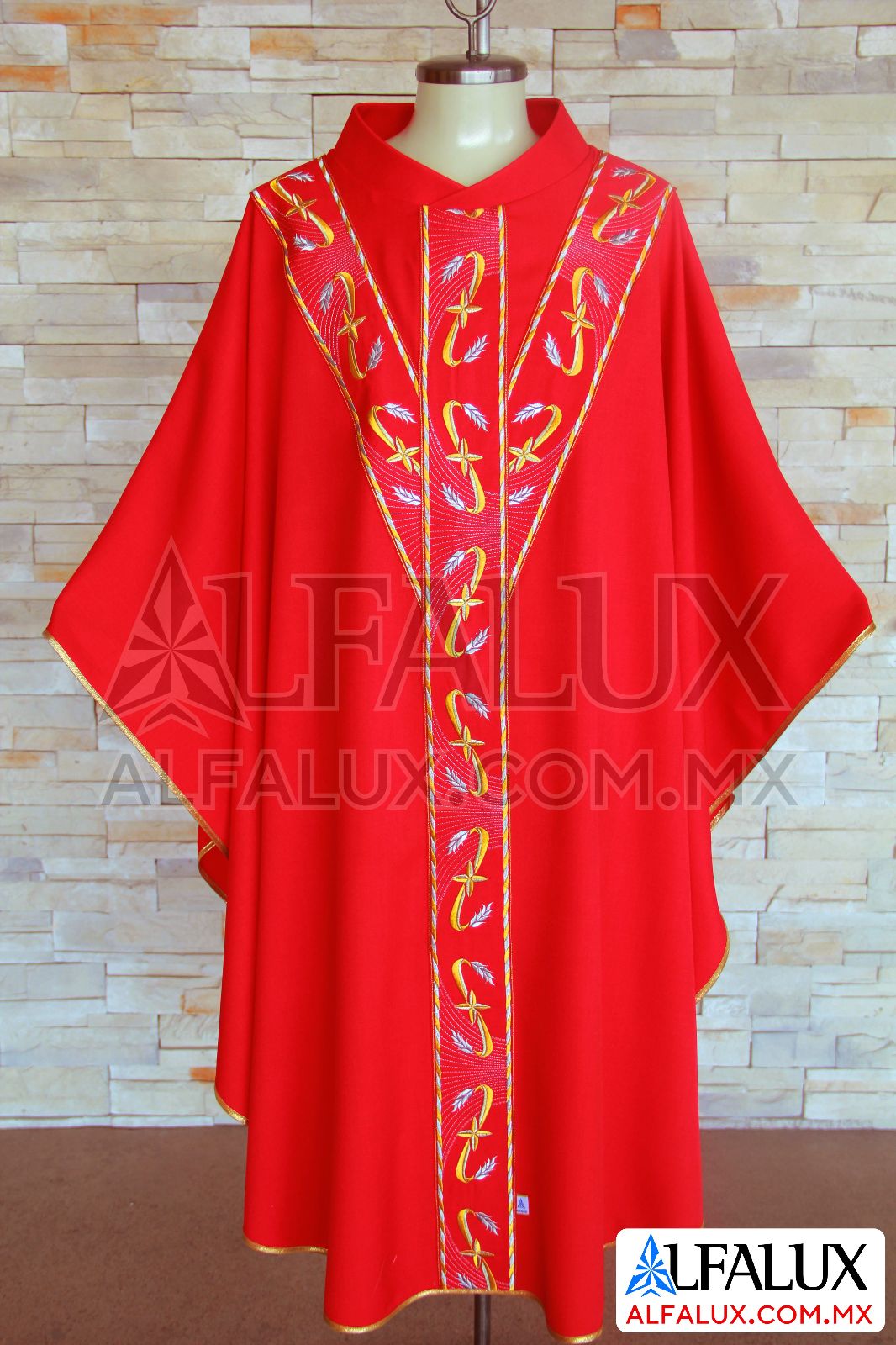 09 SAN ANTONIO Casulla Alfalux Trinity YE Rojo Central 200 (0)